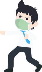 SD Business Man Isolated icons People Cartoon Character Flat illustration Png #70