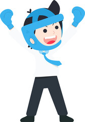 SD Business Man Isolated icons People Cartoon Character Flat illustration Png #78