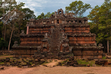 Fototapeta na wymiar Angkor Wat is a huge Hindu temple complex in Cambodia.