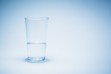 glass water drinking straws isolated