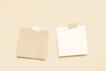 Abstract empty sticky note. Old antique tone.