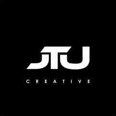 JTU Letter Initial Logo Design Template Vector Illustration