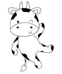 Cute cow outline 