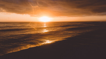 Fototapeta na wymiar Sunrise at Mollymook beach Ulladulla