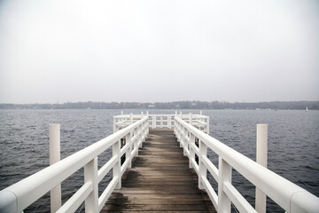 Obraz premium pier on the lake