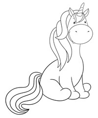 Cute giraffe outline 