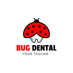 Illustration vector graphic of Bug Dental fit for bussiness, clinic, dental care etc.
