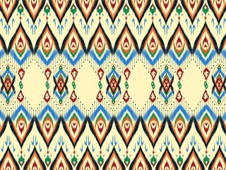 Ikat textile art pattern indigenous costume ethnic background abstract