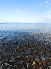 The crystal clear waters of Lake Ohrid