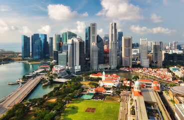 Obraz premium Singapore skyline with skyscraper - Asia