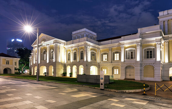 Singapore - Old Partliament at night, Art House