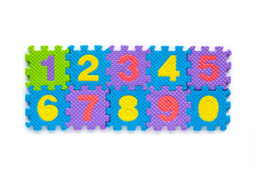 Alphabet letters for starters learn English. colorful letters toys children. english font jigsaw.