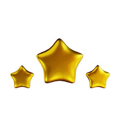 3D illustration golden star