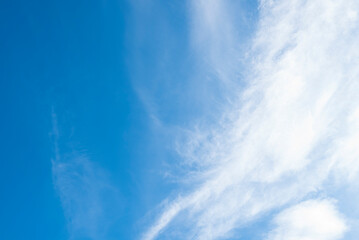 blue sky with beautiful clouds.
