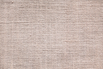 natural fabric linen brown sack pattern canvas or background. sackcloth textured. Textile seamless cream Japanese backdrop design.