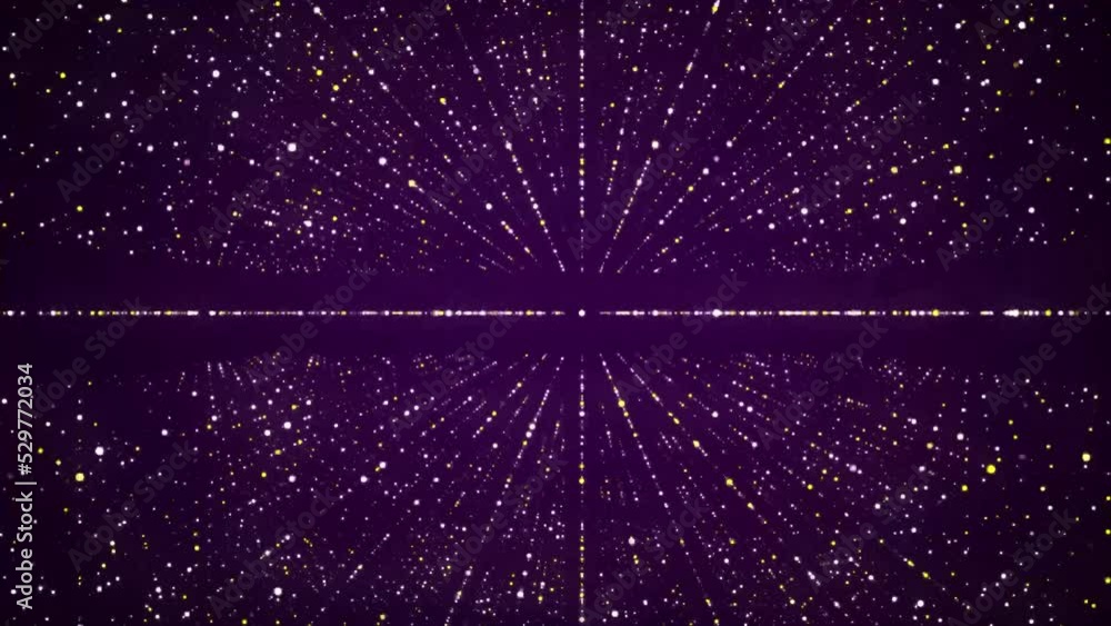 Poster Abstract futuristic infinite flow of scientific data. Network structure of an array of points. Outer space background. Big data visualization. 3D rendering.