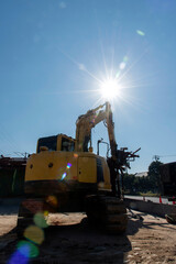 Demolition construction site, construction industry