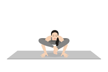 Shoulder Press Pose, Bhujapidasana