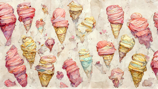 Ice Cream Cone Pattern