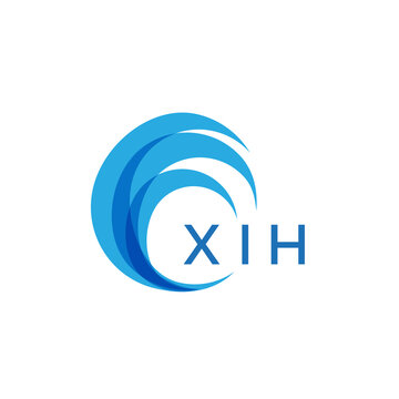 XIH letter logo. XIH blue image on white background. XIH Monogram logo design for entrepreneur and business. XIH best icon.
