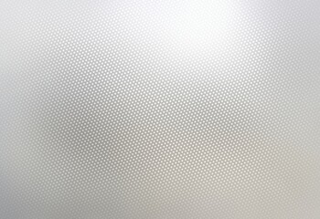 Obraz premium White metal pollished background covered shiny grid. Small dots geometric pattern. Shimmer silver textured surface.