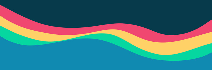 summer color wave pattern design vector illustration good for wallpaper, background, backdrop, banner, web, card, business and design template 