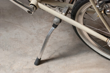 A bicycle kickstand center mounts a close-up view.