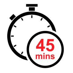 Timer sport icon, stopwatch digital graphic symbol, time circle sign vector illustration button. Stop and start measure