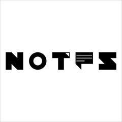 notes letter design logo  vector