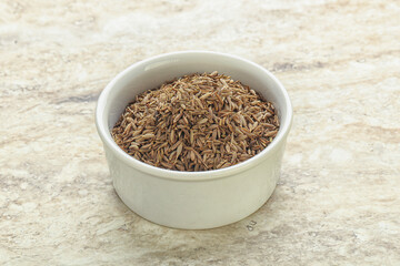 Zira seeds in the bowl