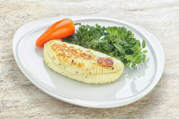 Roasted traditional cheese haloumi