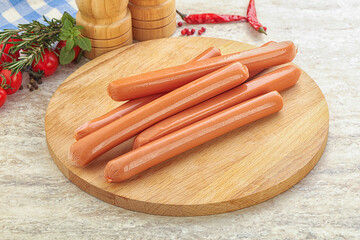 Boiled Pork sausages for brakfast