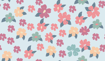 Floral background for textile, swimsuit, wallpaper, pattern covers, surface, gift wrap.	
