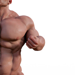 Plakat muscular man