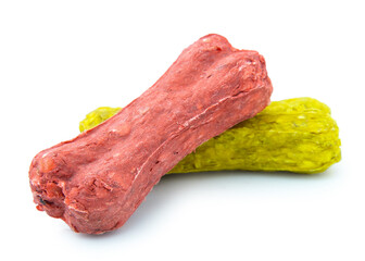 ped food dog stick   isolated on white background clipping path