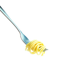 spaghetti isolated on white background clipping path