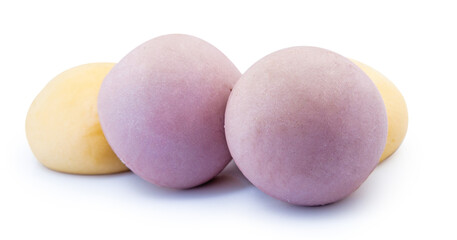 mochi dessert isolated on white background