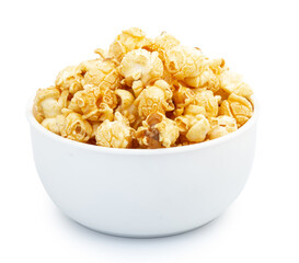 popcorn isolated on white background