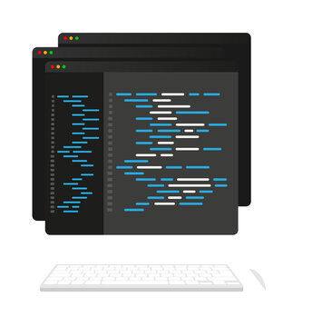 Computer programming or developing software or game. Web Development. Website coding.