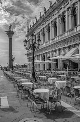 Naklejka premium Canals of Venice Italy during summer in Europe