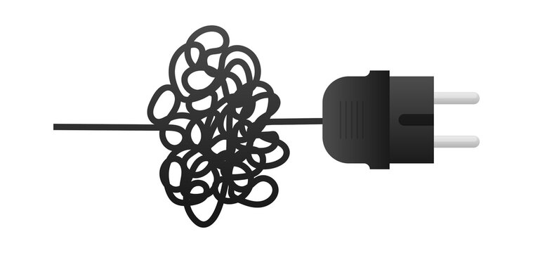 Stress, Mental disorder, Depressed Unhappy. Vector illustration.