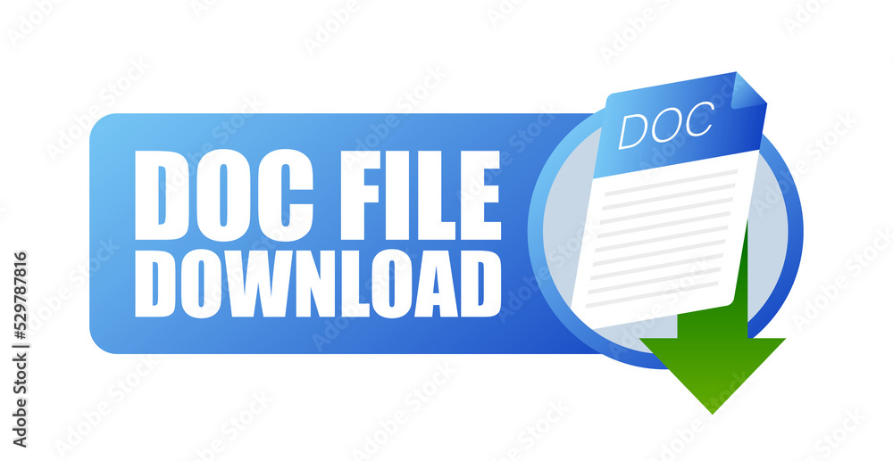 Poster doc file icon. spreadsheet document type. modern flat design graphic illustration. vector doc icon.