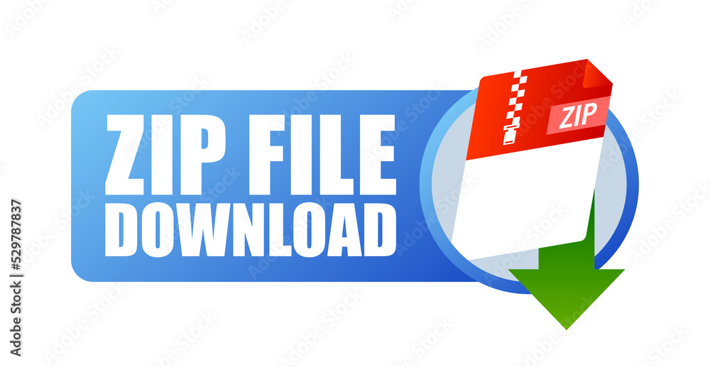 Poster zip file. icon for web background design. email sign. technology vector illustration. technology bac
