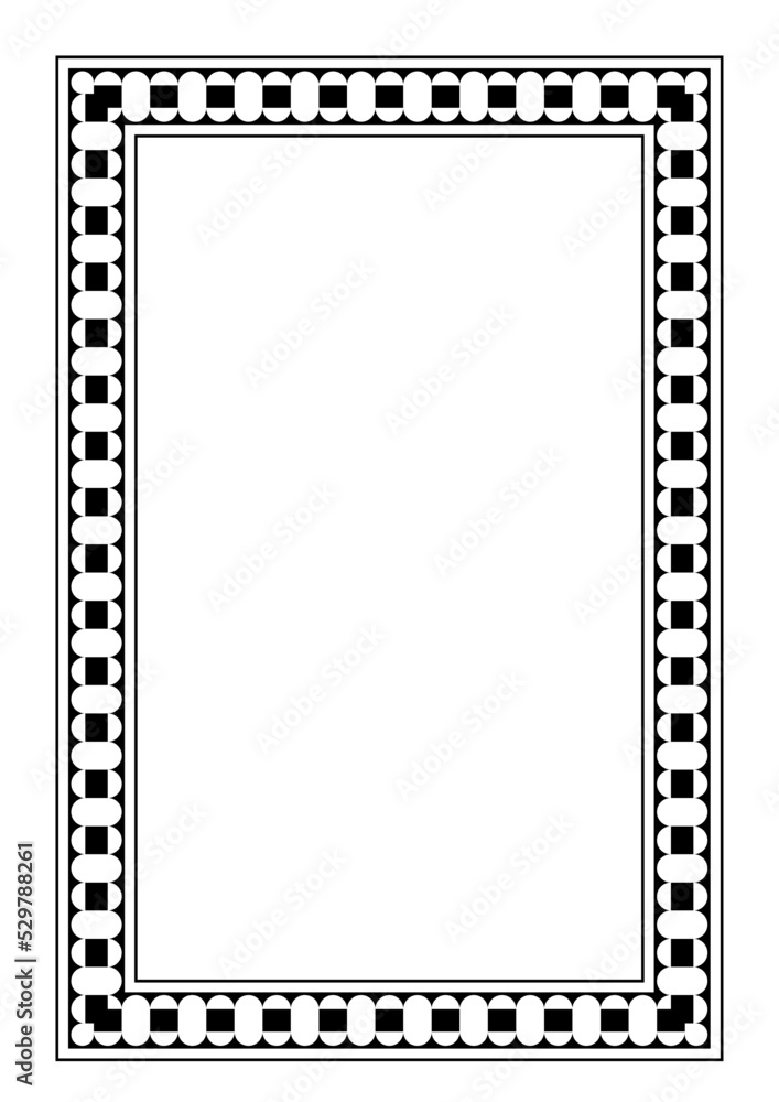 Wall mural vector page border a4 design for project.