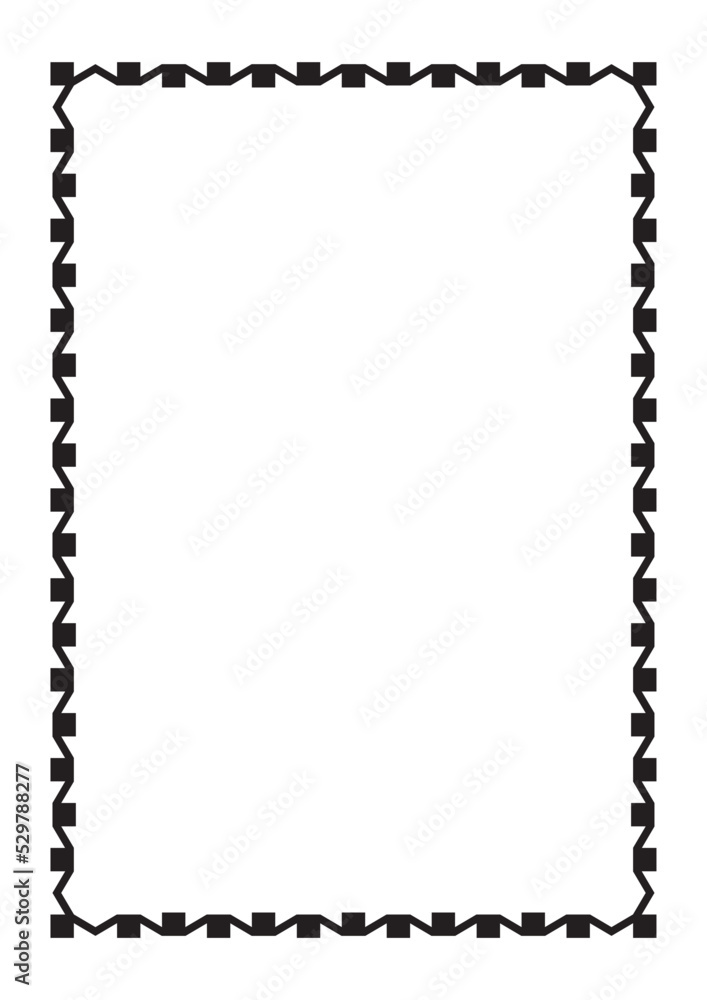 Wall mural vector page border a4 design for project.