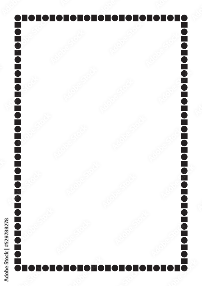 Wall mural vector page border a4 design for project.