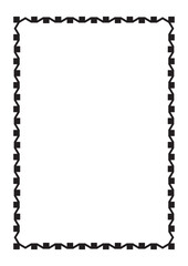 Vector Page border A4 design for project.