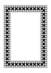 Vector Page border A4 design for project.