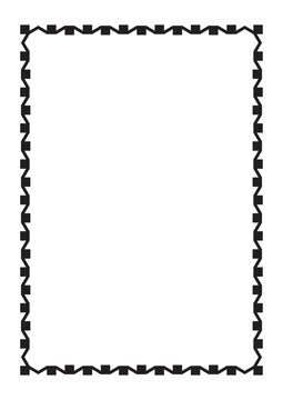 Vector Page border A4 design for project.