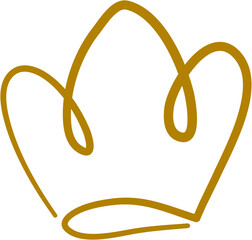 Gold King Crown Sketch